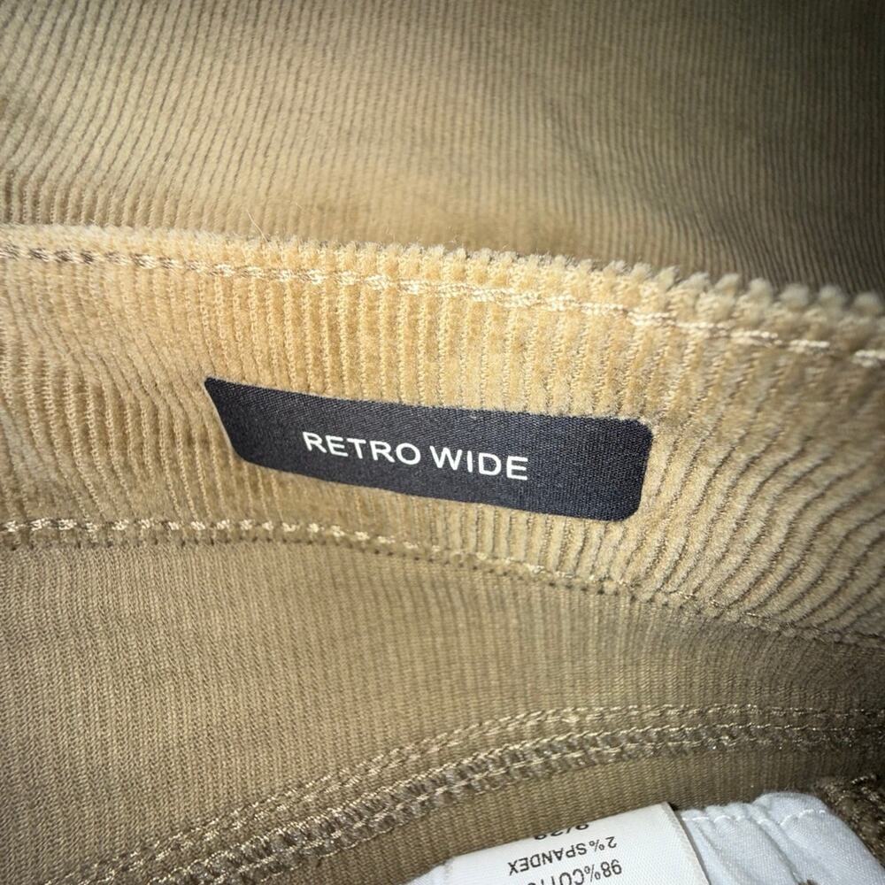 NEW JUDY BLUE HIGH WAISTED RETRO WIDE CORDUROY OLIVE GREEN JEANS SZ 9/29 - Picture 9 of 12
